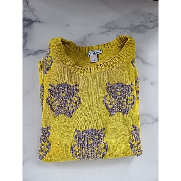 Old Navy Owl Sweater Girls Size L - Picture 1 of 10